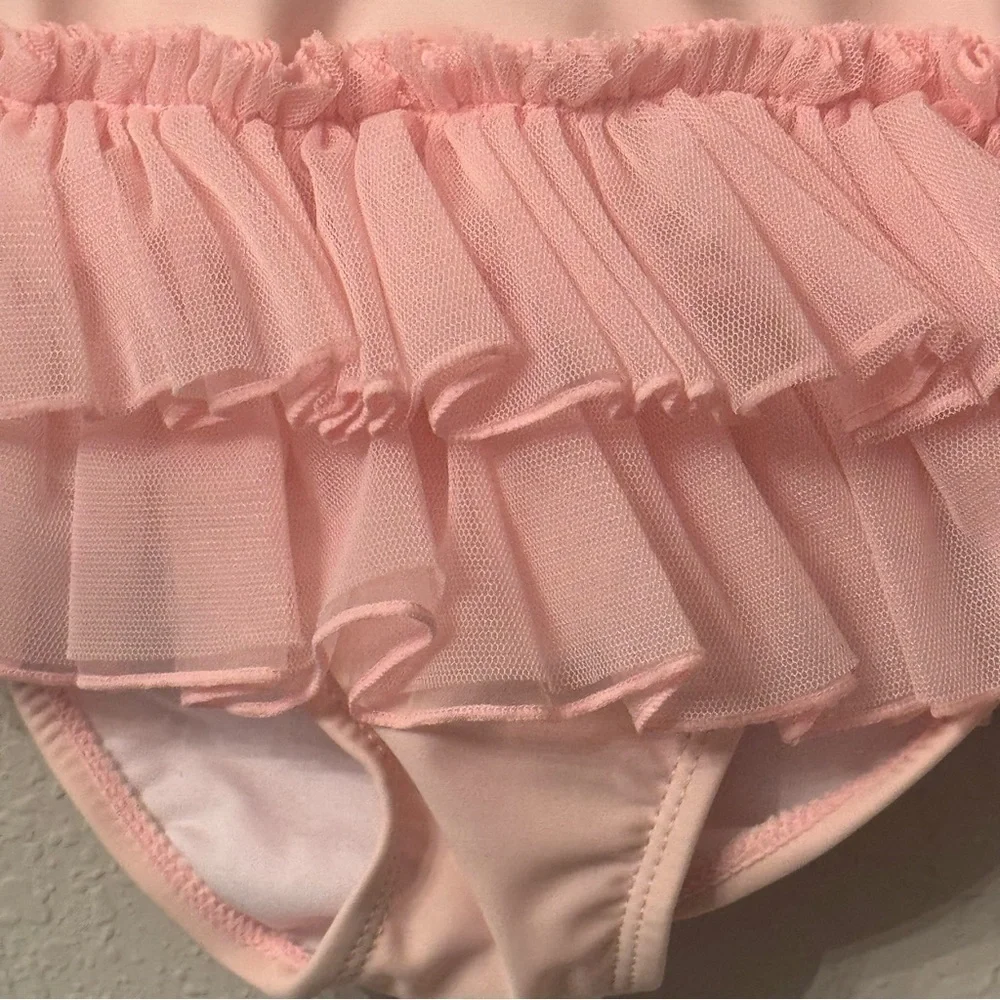 Little Me Light Pink Leotard with Tutu Skirt